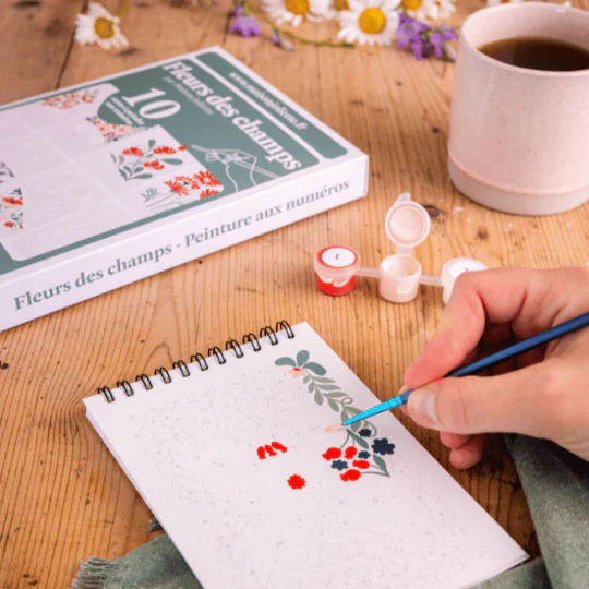 Fleurs des champs - Coffret peinture au numéro Maison Joliette - Image 3