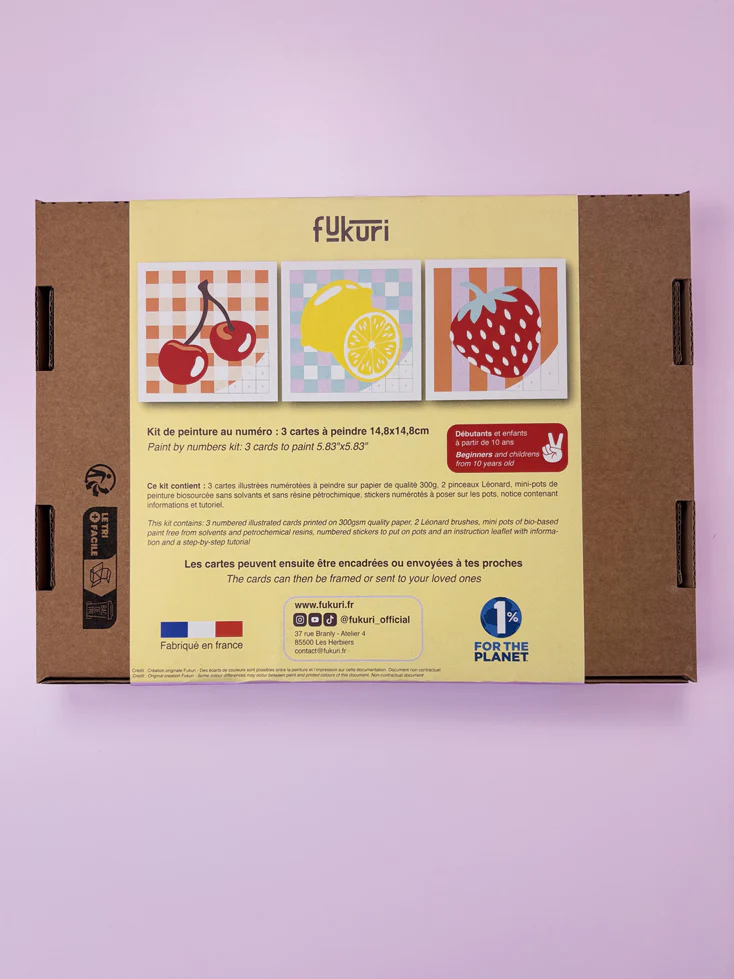 Fruits - Coffret de peinture au numéro par Fukuri - Image 3