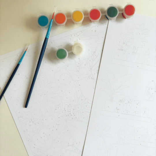 Jardins- Coffret peinture au numéro Salut Irène - Image 3