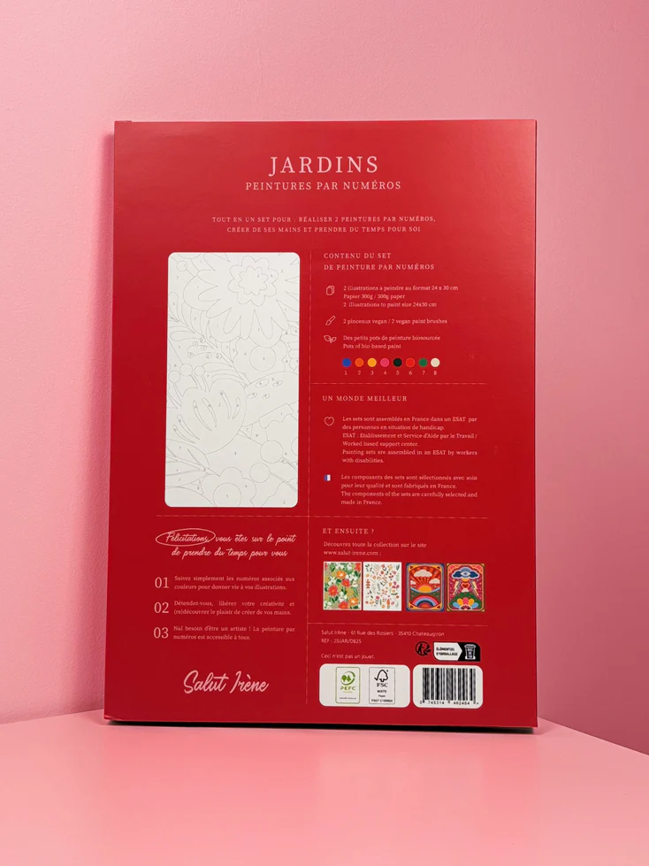 Jardins- Coffret peinture au numéro Salut Irène - Image 4