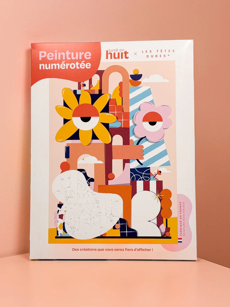 Lundi en Huit x Les Têtes Dures - Coffret peinture au numéro Lundi en Huit