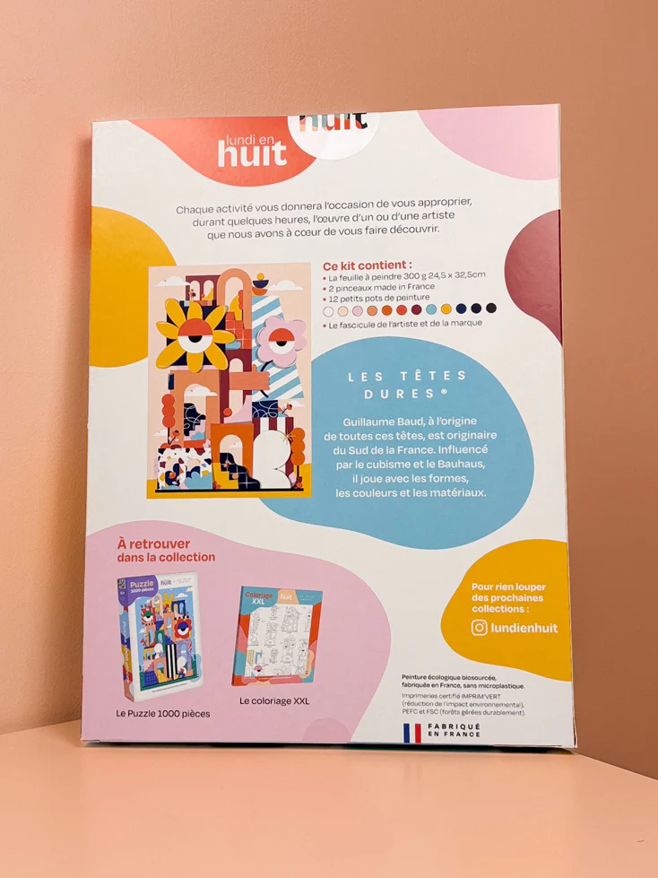 Lundi en Huit x Les Têtes Dures - Coffret peinture au numéro Lundi en Huit - Image 3