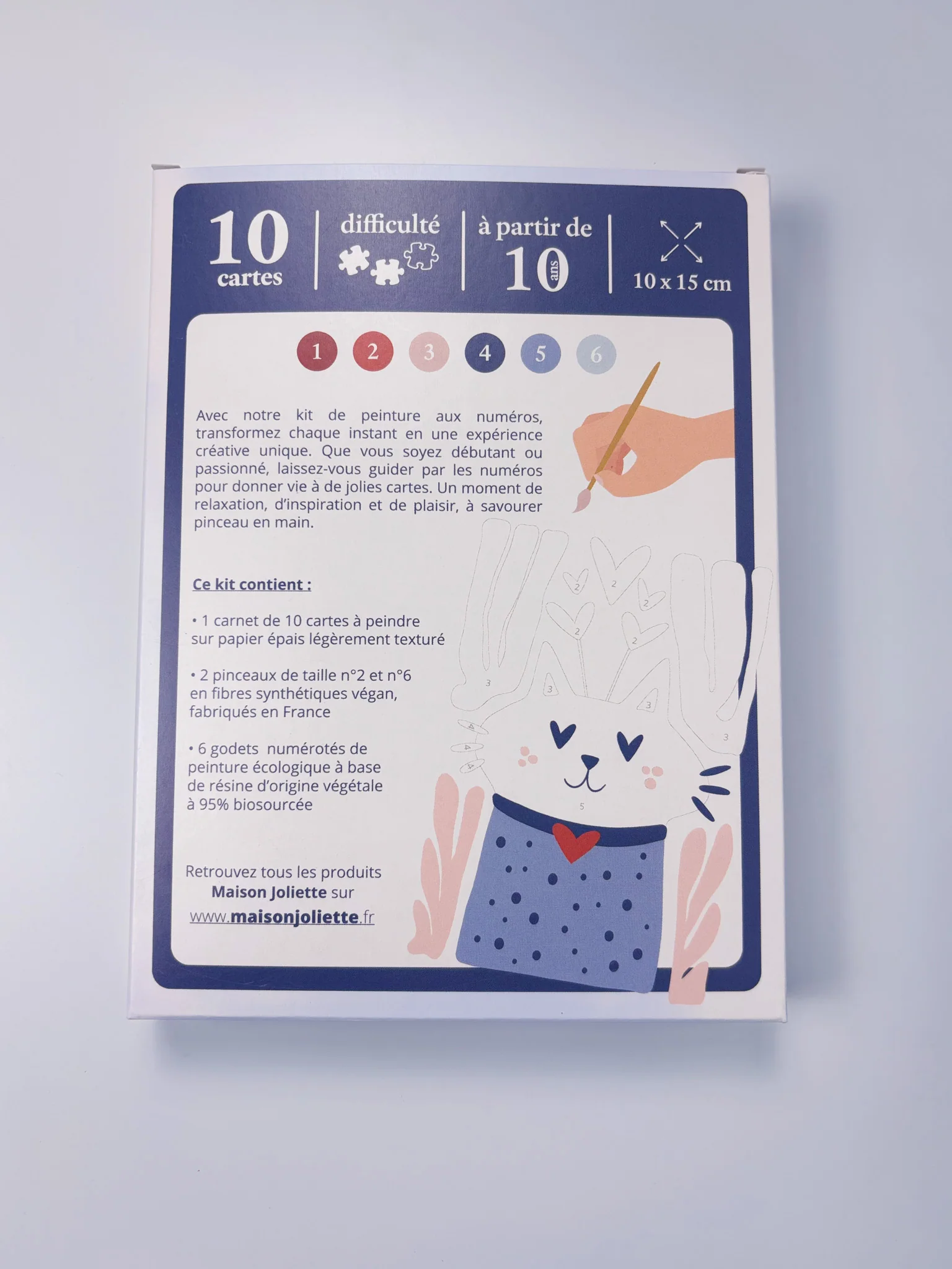 Mi amor - Coffret peinture au numéro Maison Joliette - Image 3