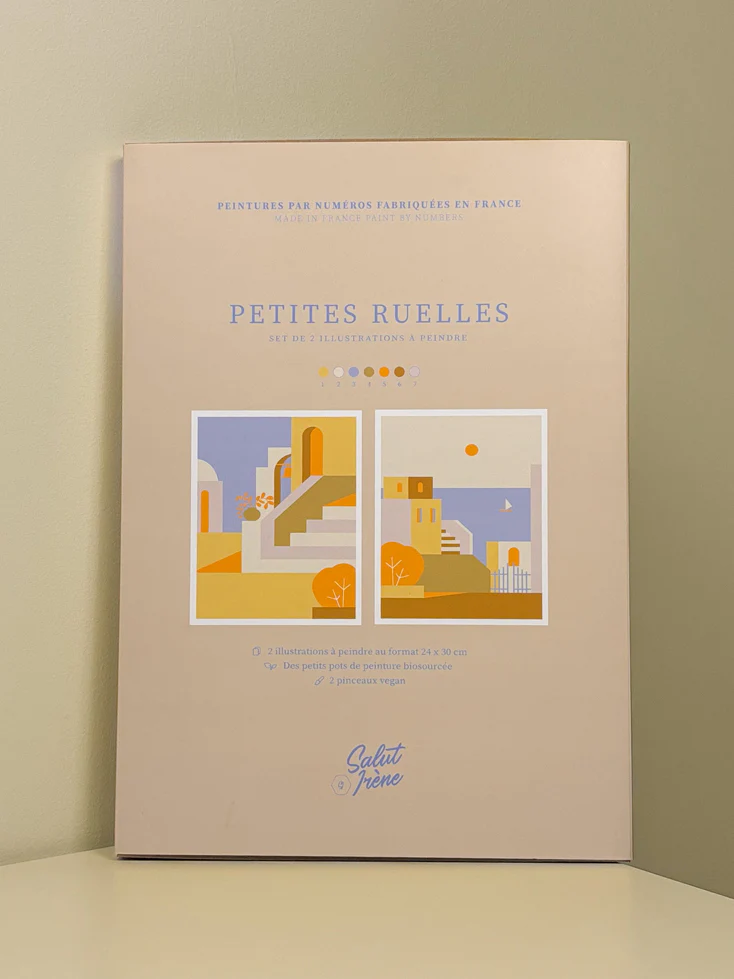 Petites ruelles - Coffret peinture au numéro Salut Irène