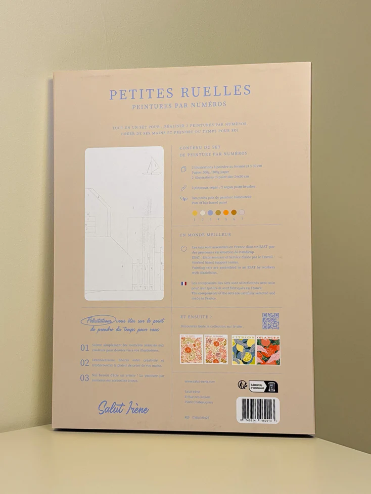 Petites ruelles - Coffret peinture au numéro Salut Irène - Image 3