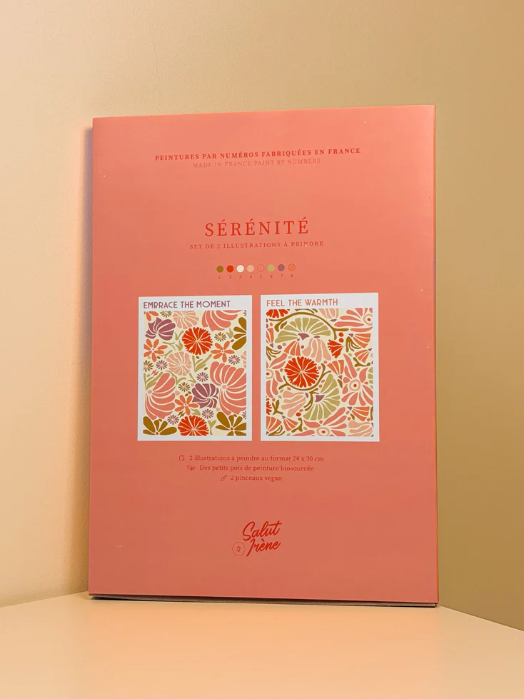 Sérénité - Coffret peinture au numéro Salut Irène