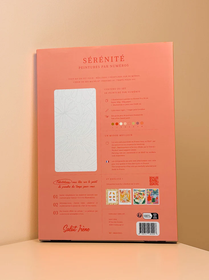Sérénité - Coffret peinture au numéro Salut Irène - Image 3
