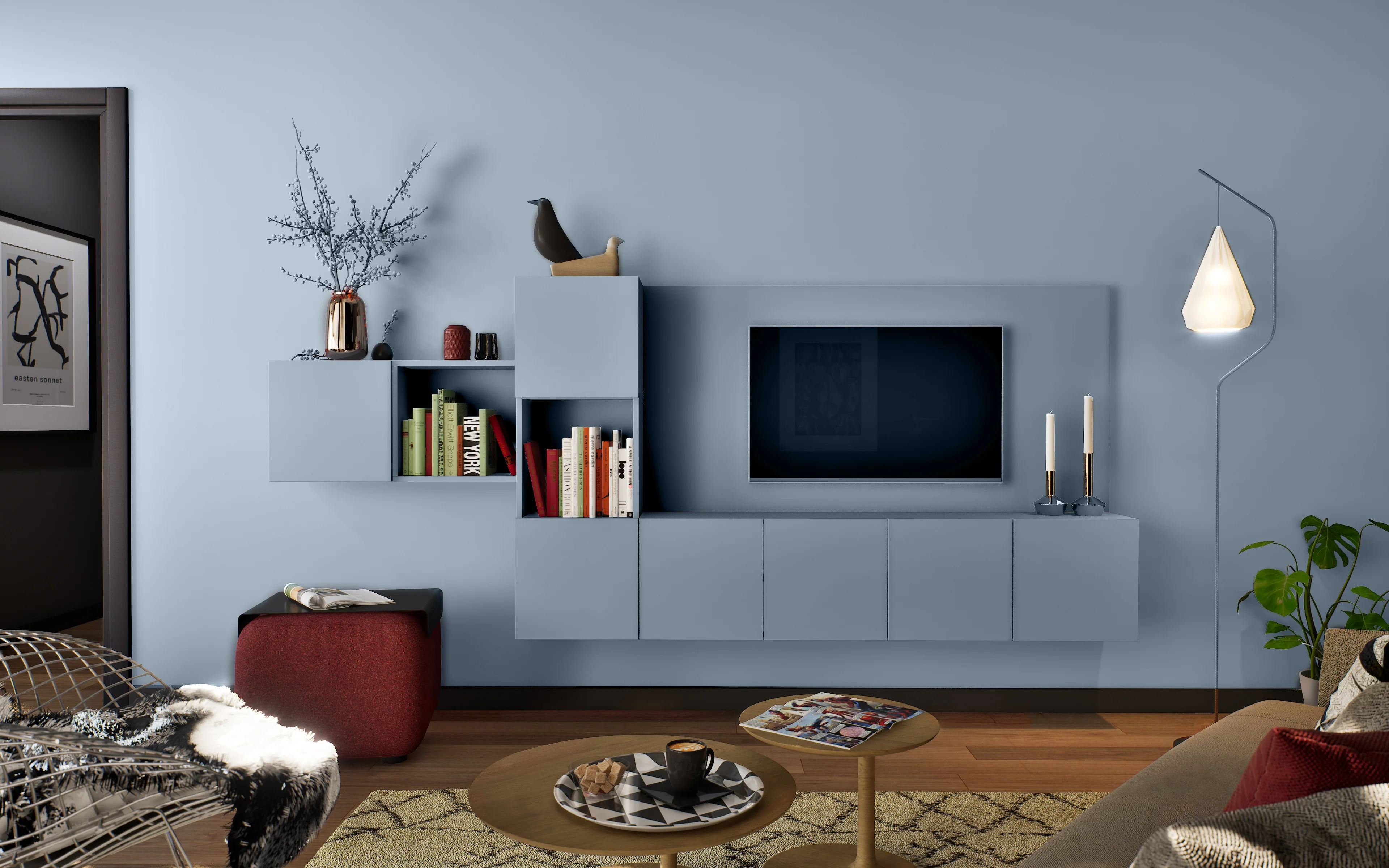 Schmidt Nordik Blue - Peinture biosourcée murs et plafonds - Image 3